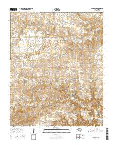 Spencer Draw Texas Current topographic map, 1:24000 scale, 7.5 X 7.5 Minute, Year 2016