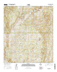 Spice Rock Texas Current topographic map, 1:24000 scale, 7.5 X 7.5 Minute, Year 2016