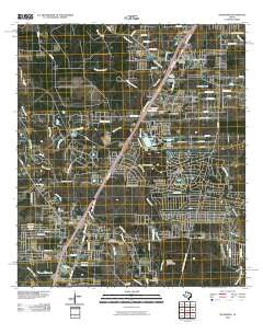 Splendora Texas Historical topographic map, 1:24000 scale, 7.5 X 7.5 Minute, Year 2010