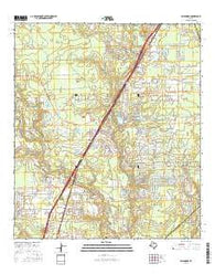 Splendora Texas Current topographic map, 1:24000 scale, 7.5 X 7.5 Minute, Year 2016