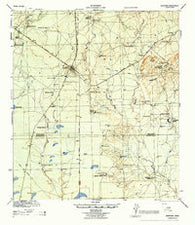 Spofford Texas Historical topographic map, 1:62500 scale, 15 X 15 Minute, Year 1944