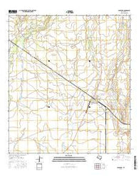 Spofford Texas Current topographic map, 1:24000 scale, 7.5 X 7.5 Minute, Year 2016