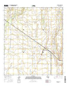 Spofford Texas Current topographic map, 1:24000 scale, 7.5 X 7.5 Minute, Year 2016