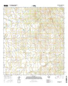 Spohn Ranch Texas Current topographic map, 1:24000 scale, 7.5 X 7.5 Minute, Year 2016