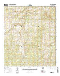 Spoon Draw Texas Current topographic map, 1:24000 scale, 7.5 X 7.5 Minute, Year 2016