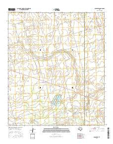 Spraberry Texas Current topographic map, 1:24000 scale, 7.5 X 7.5 Minute, Year 2016