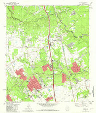 Spring Texas Historical topographic map, 1:24000 scale, 7.5 X 7.5 Minute, Year 1982