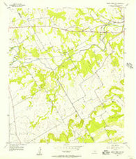 Spring Creek Gap Texas Historical topographic map, 1:24000 scale, 7.5 X 7.5 Minute, Year 1956