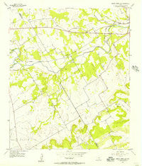 Spring Creek Gap Texas Historical topographic map, 1:24000 scale, 7.5 X 7.5 Minute, Year 1956