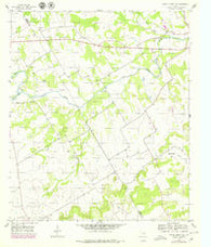 Spring Creek Gap Texas Historical topographic map, 1:24000 scale, 7.5 X 7.5 Minute, Year 1956