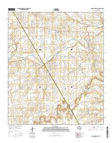 Spring Creek Gap Texas Current topographic map, 1:24000 scale, 7.5 X 7.5 Minute, Year 2016
