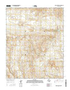 Spring Creek Ranch Texas Current topographic map, 1:24000 scale, 7.5 X 7.5 Minute, Year 2016