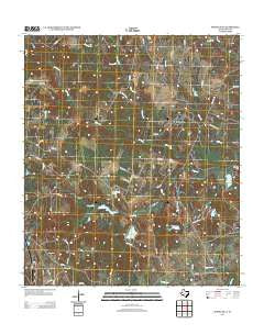Spring Seat Texas Historical topographic map, 1:24000 scale, 7.5 X 7.5 Minute, Year 2013