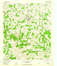 Springtown Texas Historical topographic map, 1:24000 scale, 7.5 X 7.5 Minute, Year 1958