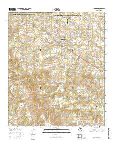 Springtown Texas Current topographic map, 1:24000 scale, 7.5 X 7.5 Minute, Year 2016