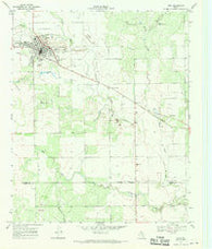 Spur Texas Historical topographic map, 1:24000 scale, 7.5 X 7.5 Minute, Year 1967
