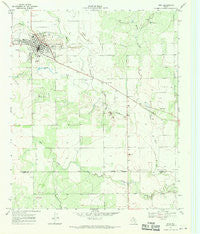 Spur Texas Historical topographic map, 1:24000 scale, 7.5 X 7.5 Minute, Year 1967