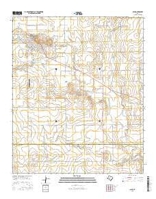 Spur Texas Current topographic map, 1:24000 scale, 7.5 X 7.5 Minute, Year 2016