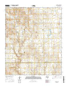 Spur NW Texas Current topographic map, 1:24000 scale, 7.5 X 7.5 Minute, Year 2016