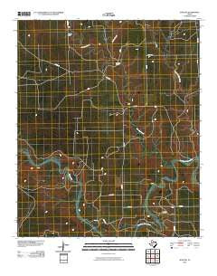 Spur SW Texas Historical topographic map, 1:24000 scale, 7.5 X 7.5 Minute, Year 2010