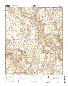 Spur SW Texas Current topographic map, 1:24000 scale, 7.5 X 7.5 Minute, Year 2016