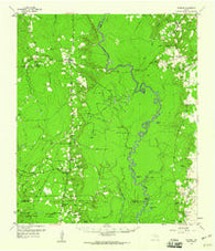 Spurger Texas Historical topographic map, 1:62500 scale, 15 X 15 Minute, Year 1958