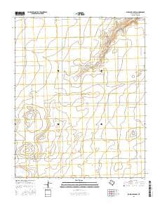 Spurlock Chapel Texas Current topographic map, 1:24000 scale, 7.5 X 7.5 Minute, Year 2016