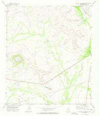 Square Top Mountain Texas Historical topographic map, 1:24000 scale, 7.5 X 7.5 Minute, Year 1972