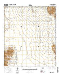 Square Mesa Texas Current topographic map, 1:24000 scale, 7.5 X 7.5 Minute, Year 2016