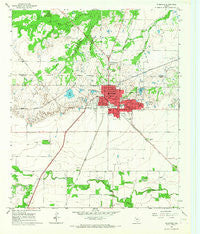 Stamford Texas Historical topographic map, 1:24000 scale, 7.5 X 7.5 Minute, Year 1965