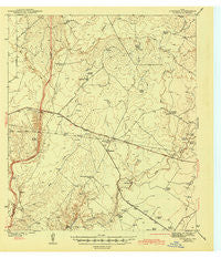 Standart Texas Historical topographic map, 1:62500 scale, 15 X 15 Minute, Year 1943