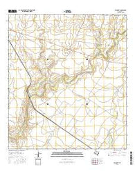 Standart Texas Current topographic map, 1:24000 scale, 7.5 X 7.5 Minute, Year 2016