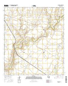 Standart Texas Current topographic map, 1:24000 scale, 7.5 X 7.5 Minute, Year 2016