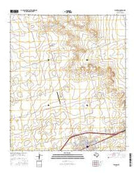 Stanton Texas Current topographic map, 1:24000 scale, 7.5 X 7.5 Minute, Year 2016
