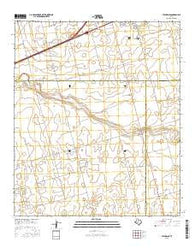 Stanton SE Texas Current topographic map, 1:24000 scale, 7.5 X 7.5 Minute, Year 2016