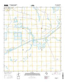 Star Lake Texas Current topographic map, 1:24000 scale, 7.5 X 7.5 Minute, Year 2016