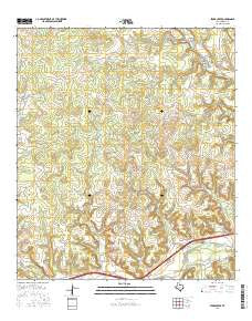 Stark Creek Texas Current topographic map, 1:24000 scale, 7.5 X 7.5 Minute, Year 2016