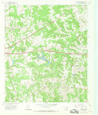 Starrville Texas Historical topographic map, 1:24000 scale, 7.5 X 7.5 Minute, Year 1966