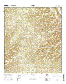 Steel Star Draw Texas Current topographic map, 1:24000 scale, 7.5 X 7.5 Minute, Year 2016
