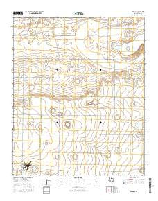 Stegall Texas Current topographic map, 1:24000 scale, 7.5 X 7.5 Minute, Year 2016