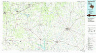 Stephenville Texas Historical topographic map, 1:100000 scale, 30 X 60 Minute, Year 1985