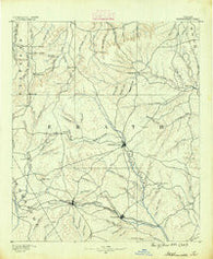 Stephenville Texas Historical topographic map, 1:125000 scale, 30 X 30 Minute, Year 1890