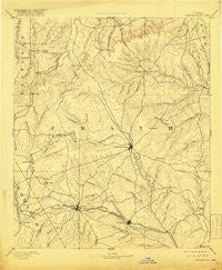 Stephenville Texas Historical topographic map, 1:125000 scale, 30 X 30 Minute, Year 1890