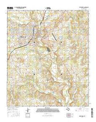 Stephenville Texas Current topographic map, 1:24000 scale, 7.5 X 7.5 Minute, Year 2016