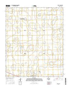 Sterley Texas Current topographic map, 1:24000 scale, 7.5 X 7.5 Minute, Year 2016