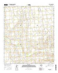Stiles NW Texas Current topographic map, 1:24000 scale, 7.5 X 7.5 Minute, Year 2016