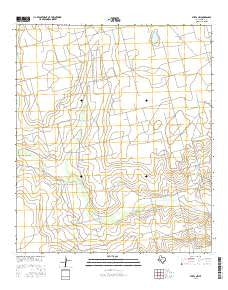 Stiles NW Texas Current topographic map, 1:24000 scale, 7.5 X 7.5 Minute, Year 2016