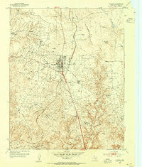 Stinnett Texas Historical topographic map, 1:24000 scale, 7.5 X 7.5 Minute, Year 1953