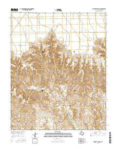 Stinnett Station Texas Current topographic map, 1:24000 scale, 7.5 X 7.5 Minute, Year 2016