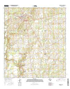 Stockdale Texas Current topographic map, 1:24000 scale, 7.5 X 7.5 Minute, Year 2016